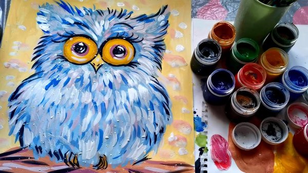 Мастер класс гуашью для детей