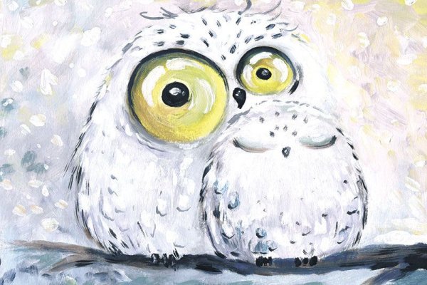 Сова гуашью для детей