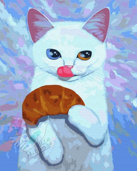 Котенок красками