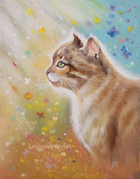 Художница Логинова Аннет кошки