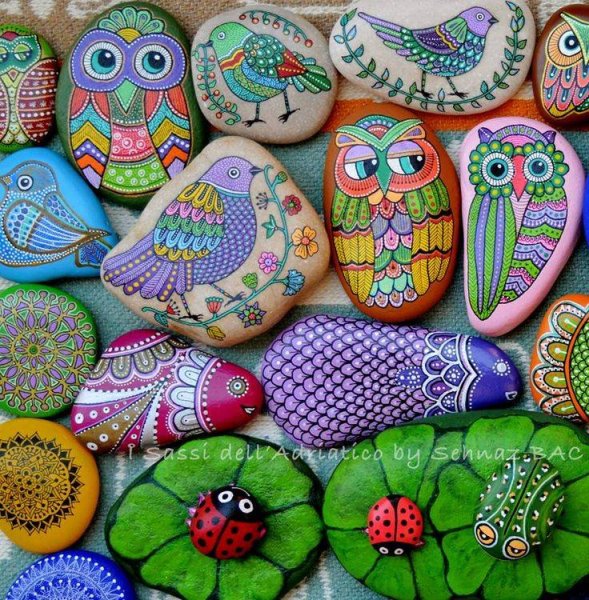 Роспись на камнях