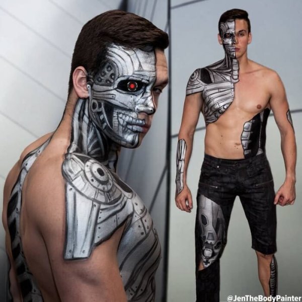 Бодиарт на женском