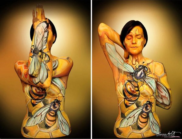 Сандра Беккер боди арт