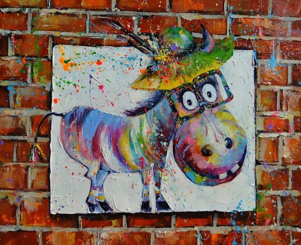 Сова гуашью