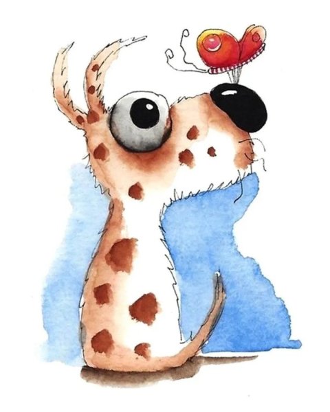 Лягушка красками для детей