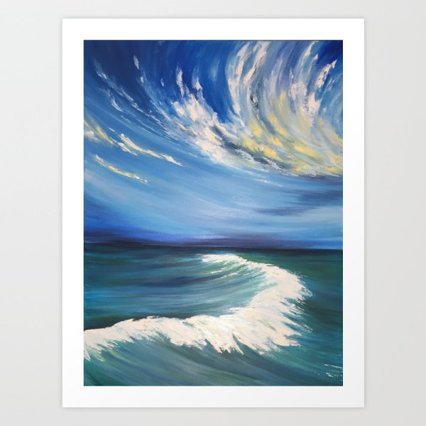 Океан гуашью