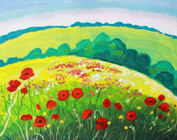 Детские рисунки красками