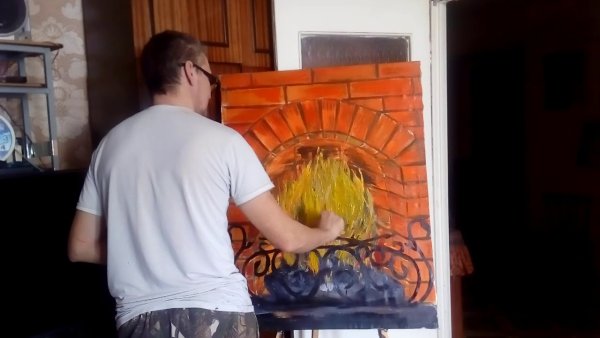 Краска для каминов