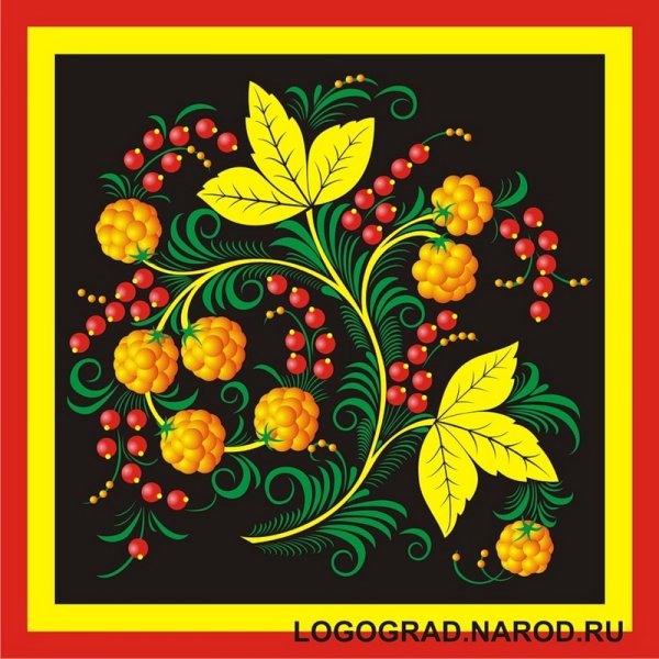 Хохломская роспись смородина