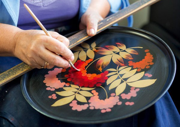 Жостовская роспись мастера