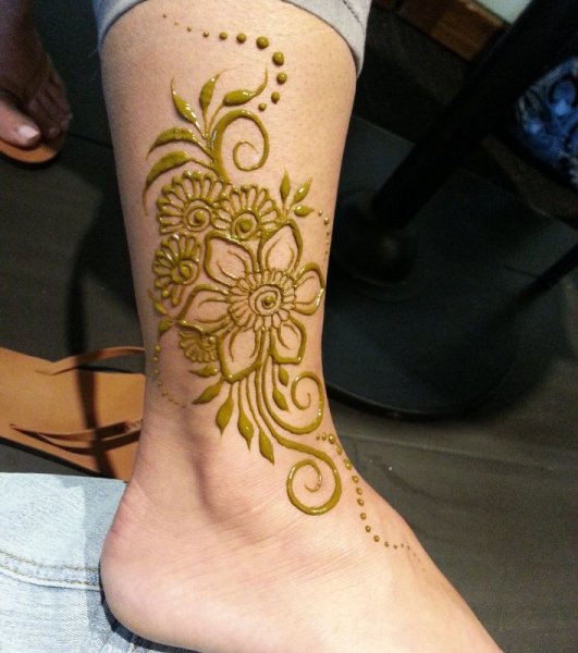 Узоры на ноге