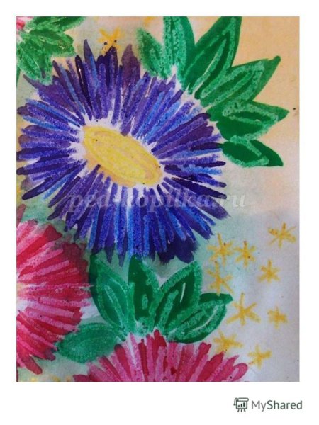 Рисование восковыми мелками