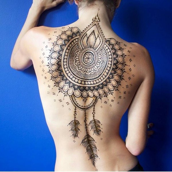 Ловец снов тату мехенди