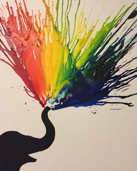 Рисунки красками