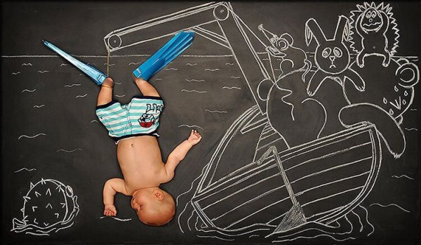 Рисунки мелом