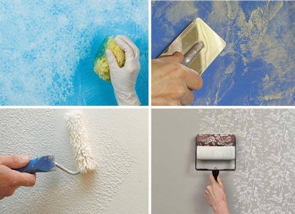 Водоэмульсионная фактурная краска для стен