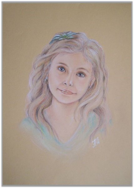 Портрет пастелью сухой