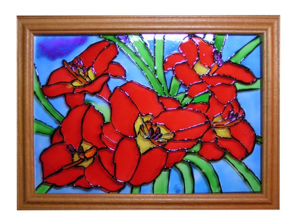 Витраж пластилином