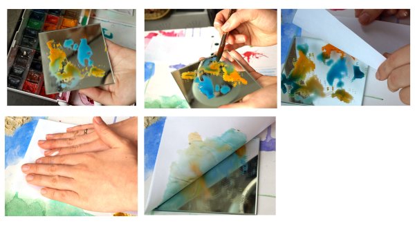 Монотипия техника рисования для детей