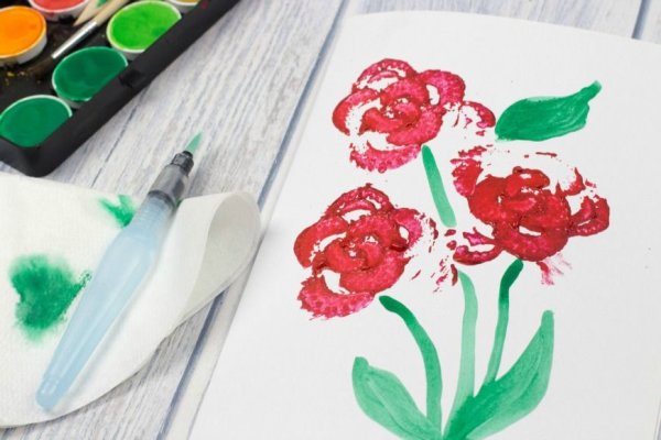 Рисование оттиском