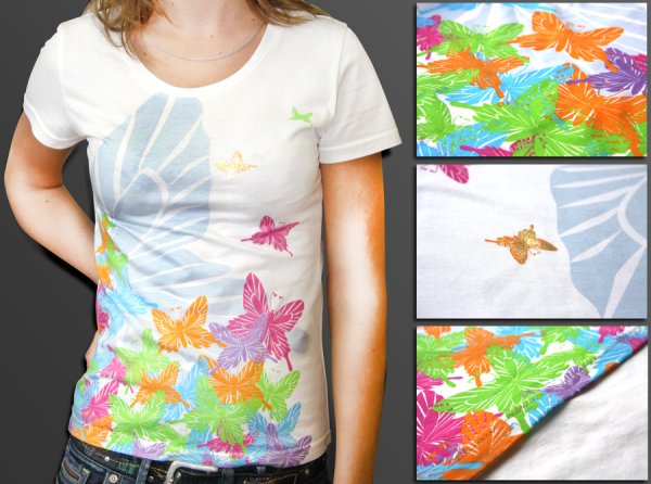 Водная печать на ткани