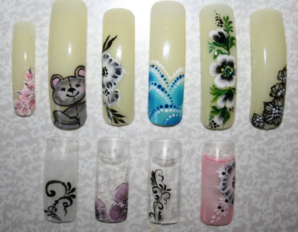 Акриловые краски для рисования на ногтях
