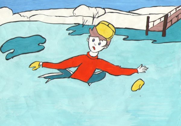 Рисунок на тему безопасность на воде