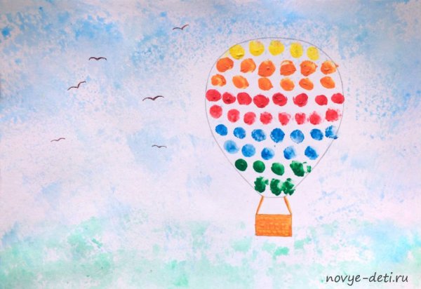 Рисование воздушные шары средняя группа
