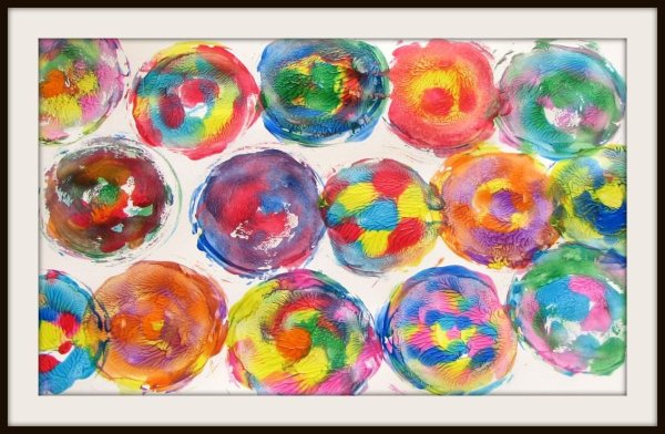 Рисование шариками с краской