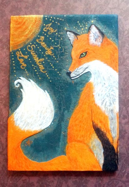 Лисичка акрилом