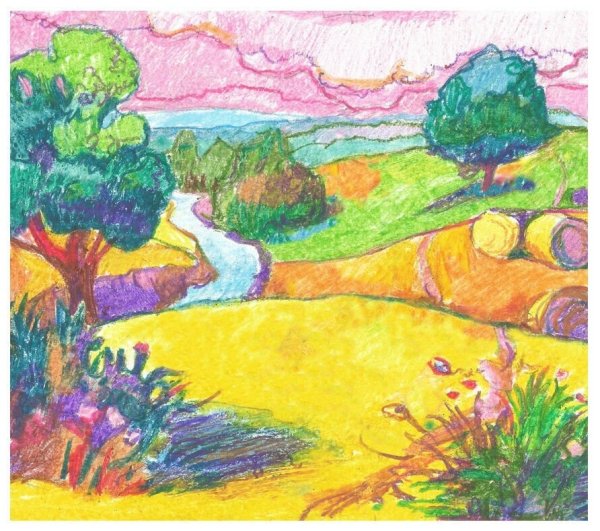 Рисование мелками на бумаге