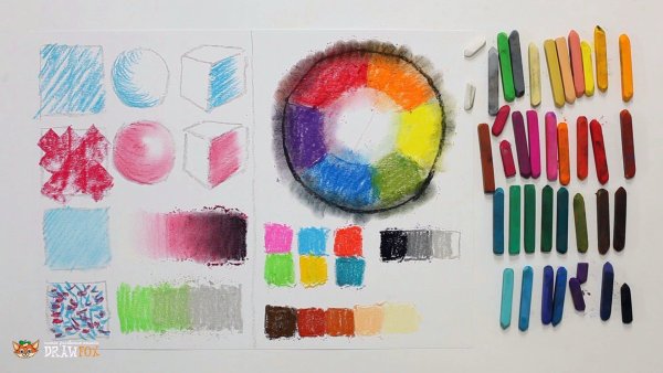 Рисование масляной пастелью