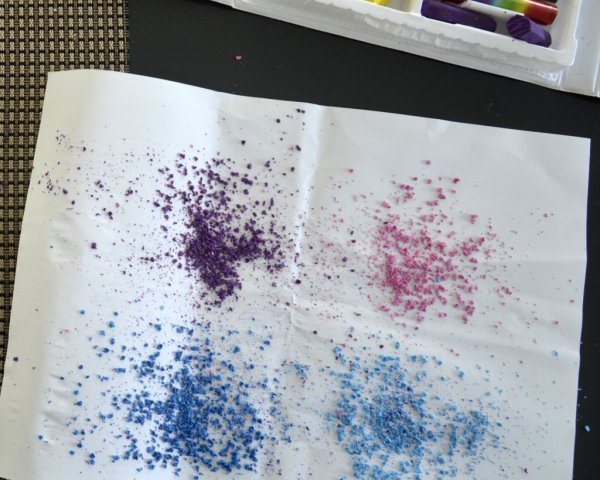 Роспись ткани восковыми мелками