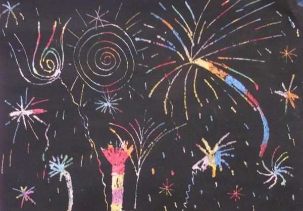 Работы масляной пастелью