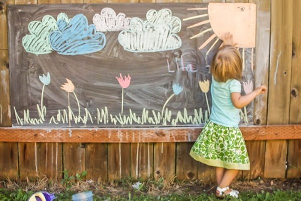 Доски для рисования на заборах
