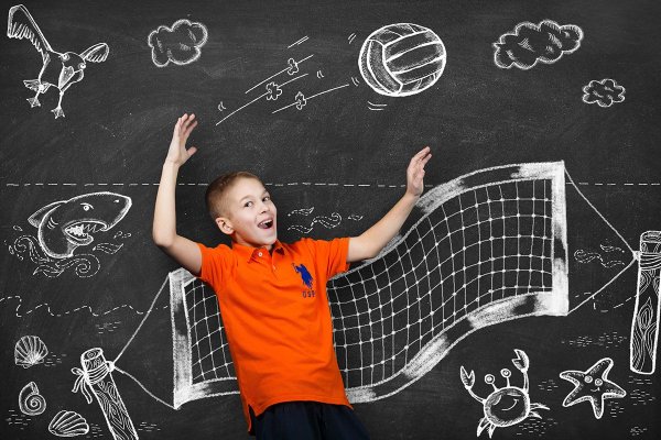 Рисунки мелом на доске