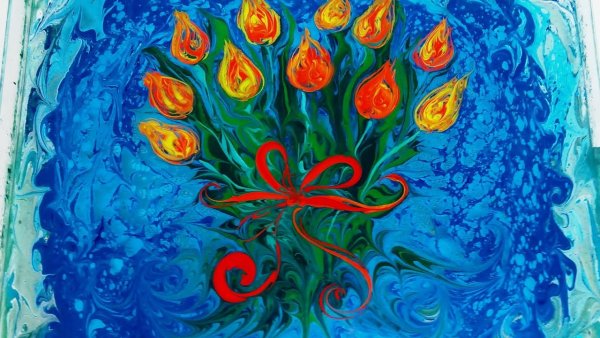 Фантазийное эбру