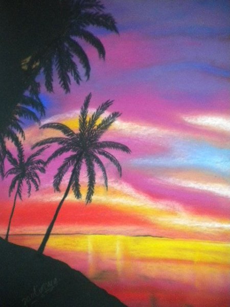 Закат мелками