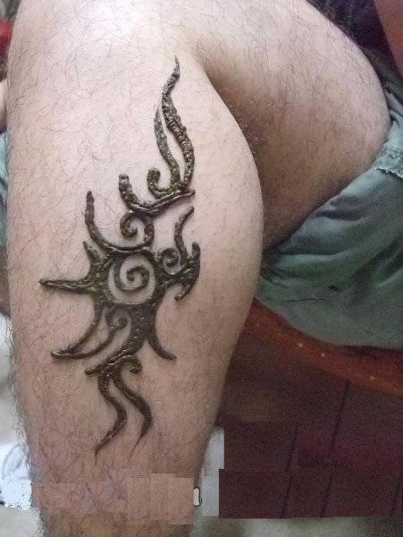 Тату хной мужские