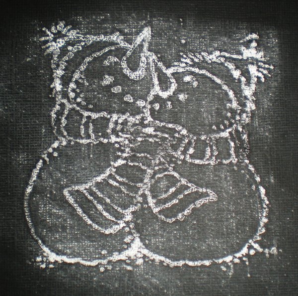 Новогодние рисунки мелками