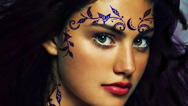 Красивые тату на лице