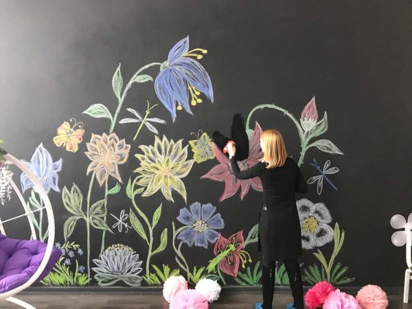 Стена для рисования мелками