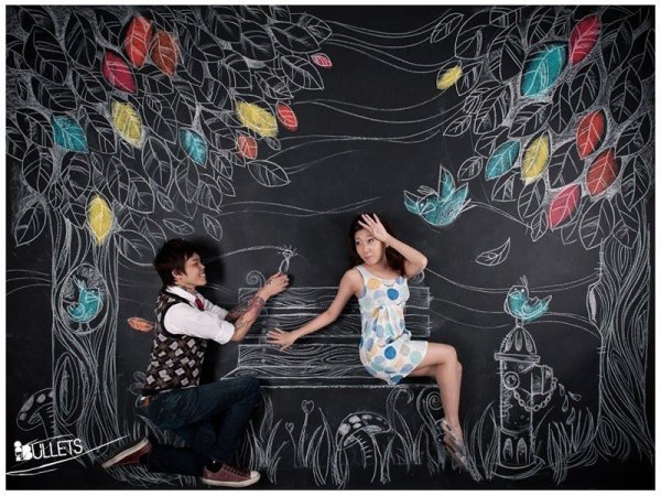 Фотозона на стене