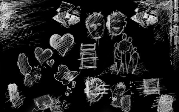 Мелом на черной доске