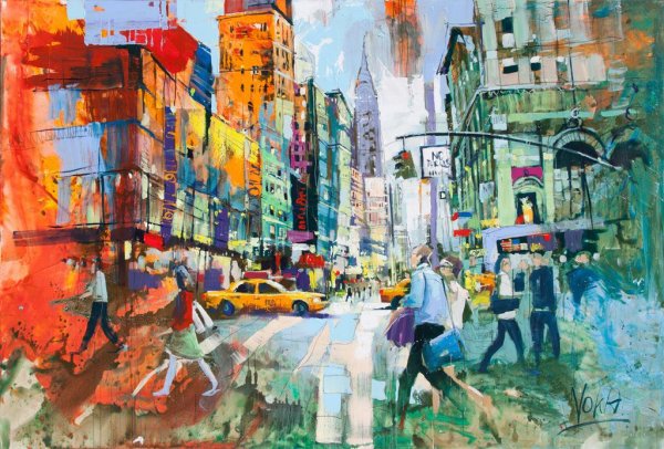 Город красками