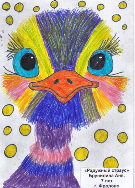 Радужный страус
