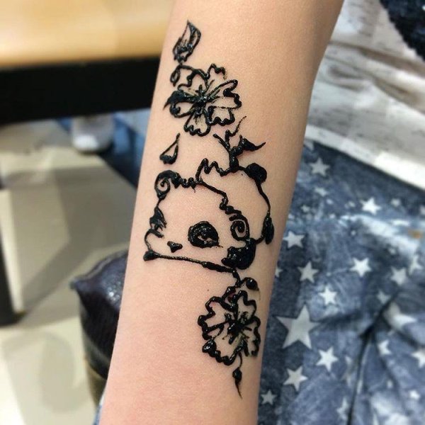 Тату хной для девочек