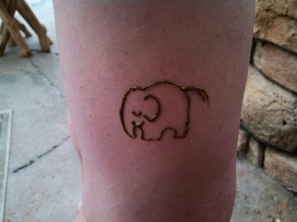 Прикольные тату хной маленькие