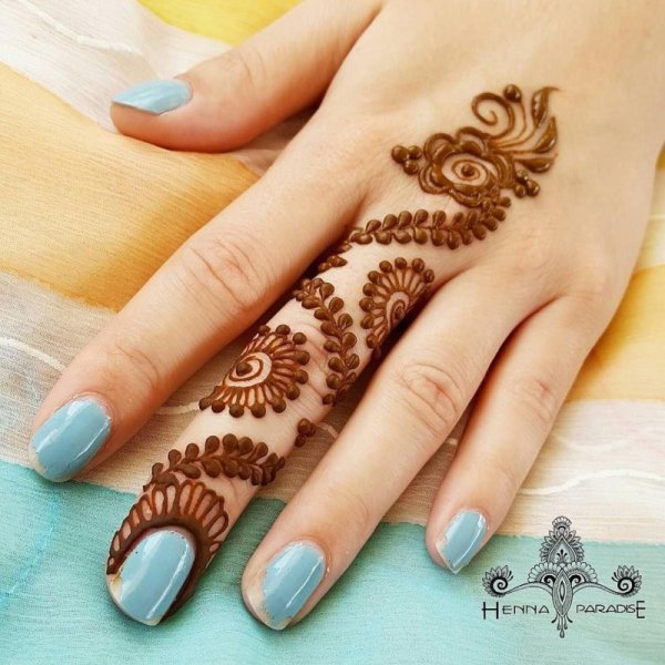 Эскизы хной на коже