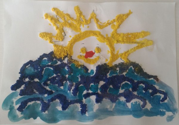 Нетрадиционное рисование солью